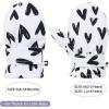 imageAmerican Trends Lined Fleece Toddler Mittens Winter Warm Gloves Child Ski Waterproof Snow Baby Mittens for Boys GirlsWhite