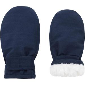 imageAmerican Trends Lined Fleece Toddler Mittens Winter Warm Gloves Child Ski Waterproof Snow Baby Mittens for Boys GirlsPure Navy