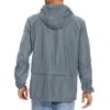 imageAmerican Trends Raincoat for Men Waterproof with Hood Mens Rain Jacket Windbreaker Jackets Rain CoatBluegray