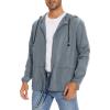 imageAmerican Trends Raincoat for Men Waterproof with Hood Mens Rain Jacket Windbreaker Jackets Rain CoatBluegray