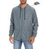 imageAmerican Trends Raincoat for Men Waterproof with Hood Mens Rain Jacket Windbreaker Jackets Rain CoatBluegray