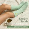 imageAmerican Trends Coral Fleece Cloud Fuzzy Socks UltraSoft Warm Sleep Socks Cozy Unisex SelfCare Gifts Boo Basket StuffersGreen