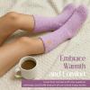 imageAmerican Trends Coral Fleece Cloud Fuzzy Socks UltraSoft Warm Sleep Socks Cozy Unisex SelfCare Gifts Boo Basket StuffersPurple