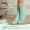 imageAmerican Trends Coral Fleece Cloud Fuzzy Socks UltraSoft Warm Sleep Socks Cozy Unisex SelfCare Gifts Boo Basket StuffersTurquoise