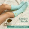 imageAmerican Trends Coral Fleece Cloud Fuzzy Socks UltraSoft Warm Sleep Socks Cozy Unisex SelfCare Gifts Boo Basket StuffersTurquoise