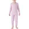 imageThermal Underwear for Kids Toddler Winter Base Layer Long Johns Sets for Girls BoysB Light Purple