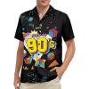 imageHawaiian Shirt for Men Button Down Short Sleeve Casual Beach Shirt Summer Wear Stylish Tropical Print ShirtsVintage 90s