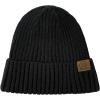 imageSatin Lined Beanie WomenWinter Hats for Women Silk Lined Beanie Cute Warm Knit Cuffed Hat Snow Ski CapA Black