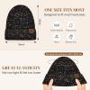 imageSatin Lined Beanie WomenWinter Hats for Women Silk Lined Beanie Cute Warm Knit Cuffed Hat Snow Ski CapWhite