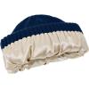 imageUnisex Satin Lined Beanie Warm Winter Hat Silk Lined Beanie for Women Men Knit Slouchy HatNavy