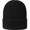 imageUnisex Satin ampamp Silk Lined Slouchy Warm Winter Hat  Knit Satin Lined Beanie for Women ampamp MenA Black