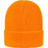 imageUnisex Satin ampamp Silk Lined Slouchy Warm Winter Hat  Knit Satin Lined Beanie for Women ampamp MenOrange