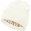 imageUnisex Satin ampamp Silk Lined Slouchy Warm Winter Hat  Knit Satin Lined Beanie for Women ampamp MenZ 2 Blackwhite
