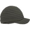 imageWomens Satin Lined Beanie Slouchy Winter Knit Hat Newsboy Hat with Brim Silk Lined BeanieDark Gray