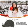 imageWomens Satin Lined Beanie Slouchy Winter Knit Hat Newsboy Hat with Brim Silk Lined BeanieDark Gray