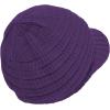 imageWomens Satin Lined Beanie Slouchy Winter Knit Hat Newsboy Hat with Brim Silk Lined BeanieDark Purple