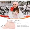 imageWomens Satin Lined Beanie Slouchy Winter Knit Hat Newsboy Hat with Brim Silk Lined BeanieLight Pink