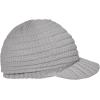 imageWomens Satin Lined Beanie Slouchy Winter Knit Hat Newsboy Hat with Brim Silk Lined BeanieLightgray