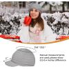 imageWomens Satin Lined Beanie Slouchy Winter Knit Hat Newsboy Hat with Brim Silk Lined BeanieLightgray