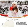 imageWomens Satin Lined Beanie Slouchy Winter Knit Hat Newsboy Hat with Brim Silk Lined BeanieWhite