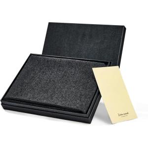 imageAmerican Trends Mens Winter Scarf with Gift Box  Plaid and Solid Scarf for Men Cold Weather Warm Scarves Winter GiftDark Grey