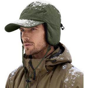 imageWaterproof Winter Hats for Men with Ear Flaps Fleece Lined Trapper Hat Warm Baseball Cap for Ski Hunting and Ice FishingArmy Green