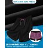 image:imageAmerican Trends Mens Swim Trunks with Compression Liner Quick Dry Swimsuit 5 Mens Board ShortsBlack With Purple Liner
