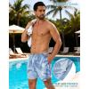 image:imageAmerican Trends Mens Swim Trunks with Compression Liner Quick Dry Swimsuit 5 Mens Board ShortsMisty Blue Palm Tree
