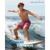 image:imageAmerican Trends Mens Swim Trunks with Compression Liner Quick Dry Swimsuit 5 Mens Board ShortsPink Shark