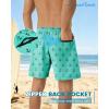 image:imageAmerican Trends Mens Swim Trunks with Compression Liner Quick Dry Swimsuit 5 Mens Board ShortsTeal Anchor