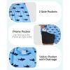 image:imageAmerican Trends Mens Swimsuits Mens Swim Trunks with Compression Liner Summer Beachwear Bathing Suit for Men5 Black Shark Blue