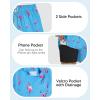 image:imageAmerican Trends Mens Swimsuits Mens Swim Trunks with Compression Liner Summer Beachwear Bathing Suit for Men5 Sky Blue Flamingo