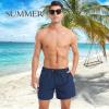 image:imageAmerican Trends Mens Swimsuits Mens Swim Trunks with Compression Liner Summer Beachwear Bathing Suit for Men5 a Navy Blue