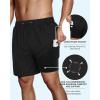 image:imageAmerican Trends Mens Swimsuits Mens Swim Trunks with Compression Liner Summer Beachwear Bathing Suit for MenBlack Trunks
