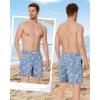 image:imageAmerican Trends Mens Swimsuits Mens Swim Trunks with Compression Liner Summer Beachwear Bathing Suit for MenCrocodile
