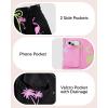 image:imageAmerican Trends Mens Swimsuits Mens Swim Trunks with Compression Liner Summer Beachwear Bathing Suit for MenF2 Black Pink Coconut Flamingo