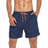 image:imageAmerican Trends Mens Swimsuits Mens Swim Trunks with Compression Liner Summer Beachwear Bathing Suit for MenF2 Navy Blue