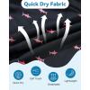 image:imageAmerican Trends Mens Swimsuits Mens Swim Trunks with Compression Liner Summer Beachwear Bathing Suit for MenPink Shark