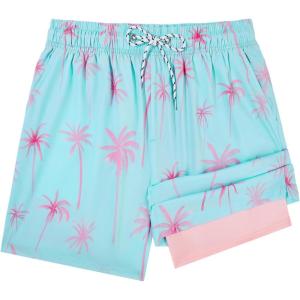 image:imageAmerican Trends Mens Swimsuits Mens Swim Trunks with Compression Liner Summer Beachwear Bathing Suit for Men5 Pink Coconut Tree