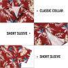 image:imageAmerican Trends Big and Tall Hawaiian Shirts for Men Short Sleeve Plus Size 4XL 5XL 6XL Relaxed Fit Vacation Beach WearAloha Red Palm