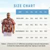 image:imageAmerican Trends Big and Tall Hawaiian Shirts for Men Short Sleeve Plus Size 4XL 5XL 6XL Relaxed Fit Vacation Beach WearAloha Red Palm