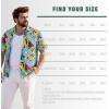 image:imageAmerican Trends Big and Tall Hawaiian Shirts for Men Short Sleeve Plus Size 4XL 5XL 6XL Relaxed Fit Vacation Beach WearRetro 80s Geometric