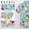 image:imageAmerican Trends Big and Tall Hawaiian Shirts for Men Short Sleeve Plus Size 4XL 5XL 6XL Relaxed Fit Vacation Beach WearRetro 80s Geometric