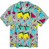 image:imageAmerican Trends Big and Tall Hawaiian Shirts for Men Short Sleeve Plus Size 4XL 5XL 6XL Relaxed Fit Vacation Beach WearRetro 80s Geometric