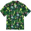 image:imageAmerican Trends Big and Tall Hawaiian Shirts for Men Short Sleeve Plus Size 4XL 5XL 6XL Relaxed Fit Vacation Beach WearTropical Green Alien