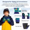 image:imageAmerican Trends Winter Gloves for Kids Waterproof Boys Girls Cute Snow Ski Gloves Toddler Snowboarding Gloves Windproof01 NavyDinosaur