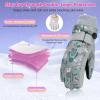 image:imageAmerican Trends Winter Gloves for Kids Waterproof Boys Girls Cute Snow Ski Gloves Toddler Snowboarding Gloves WindproofGrey