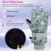 image:imageAmerican Trends Winter Gloves for Kids Waterproof Boys Girls Cute Snow Ski Gloves Toddler Snowboarding Gloves WindproofGrey
