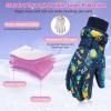 image:imageAmerican Trends Winter Gloves for Kids Waterproof Boys Girls Cute Snow Ski Gloves Toddler Snowboarding Gloves WindproofNavy