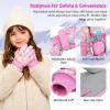 image:imageAmerican Trends Winter Gloves for Kids Waterproof Boys Girls Cute Snow Ski Gloves Toddler Snowboarding Gloves WindproofPink